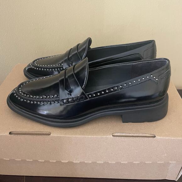 Sarto Franco Eden Patent Studded Loafers - Picture 1 of 7
